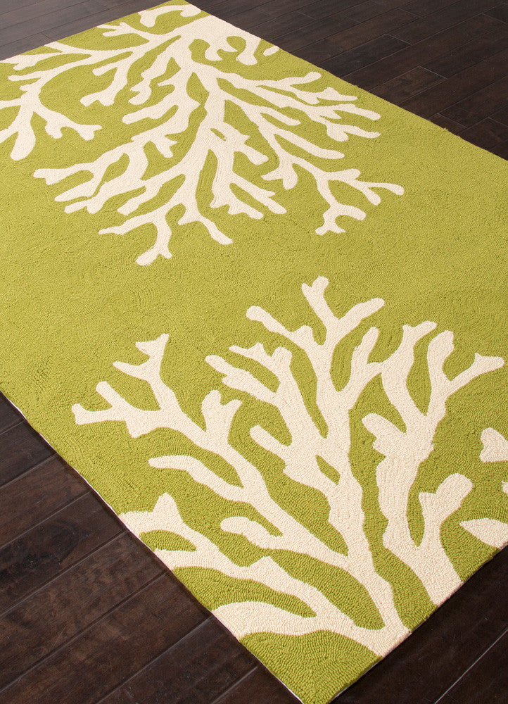 Grant Bough Out Leaf Green Area Rug
