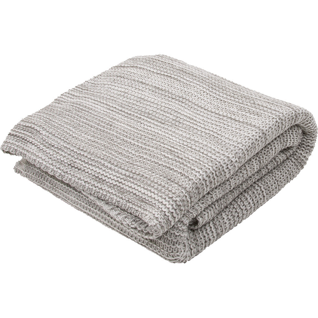 Gem Neutral Gray/Lily White Throw - Froy.com