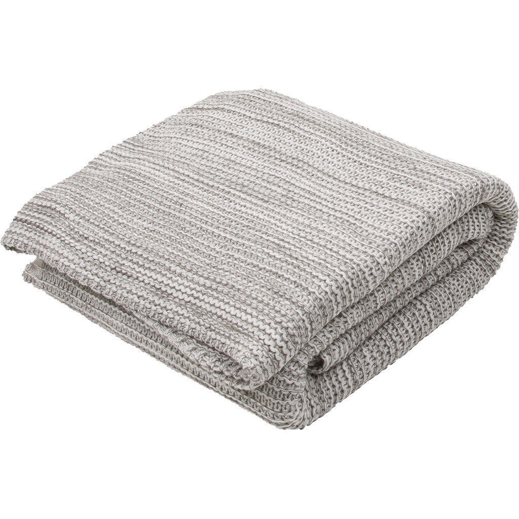 Gem Neutral Gray/Lily White Throw