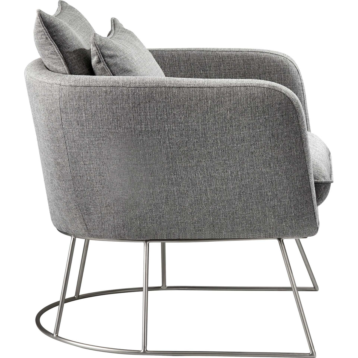 Steven Fabric Chair Light Gray