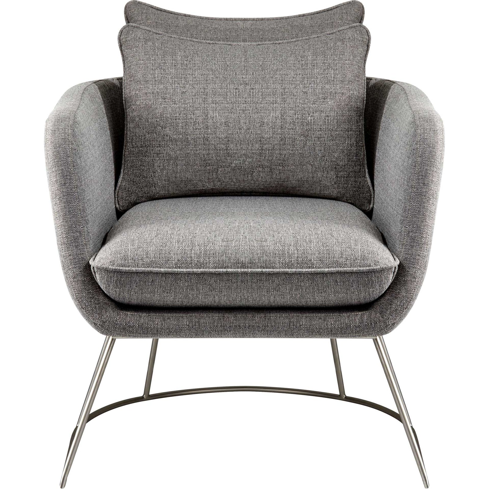 Steven Fabric Chair Light Gray