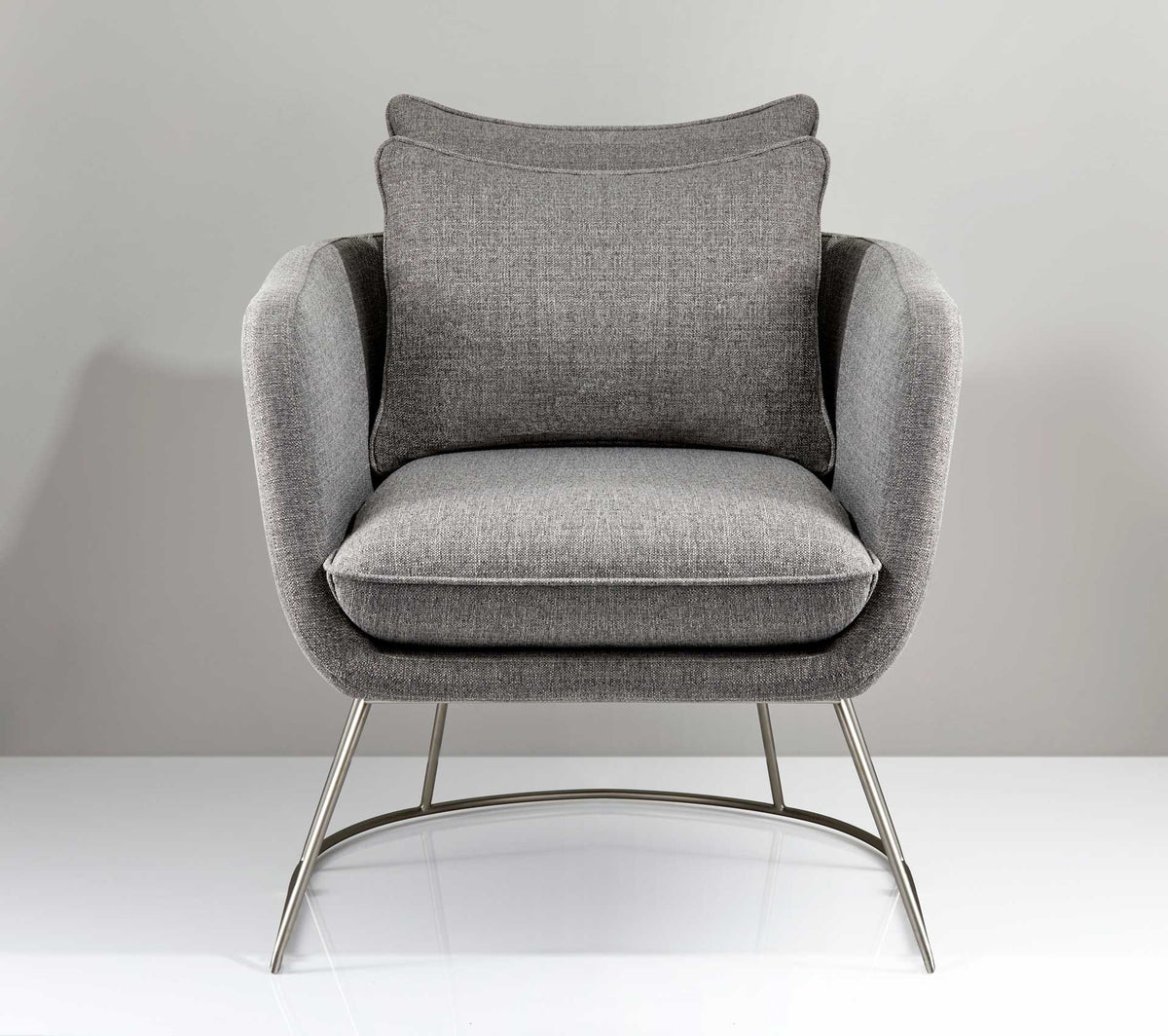 Steven Fabric Chair Light Gray
