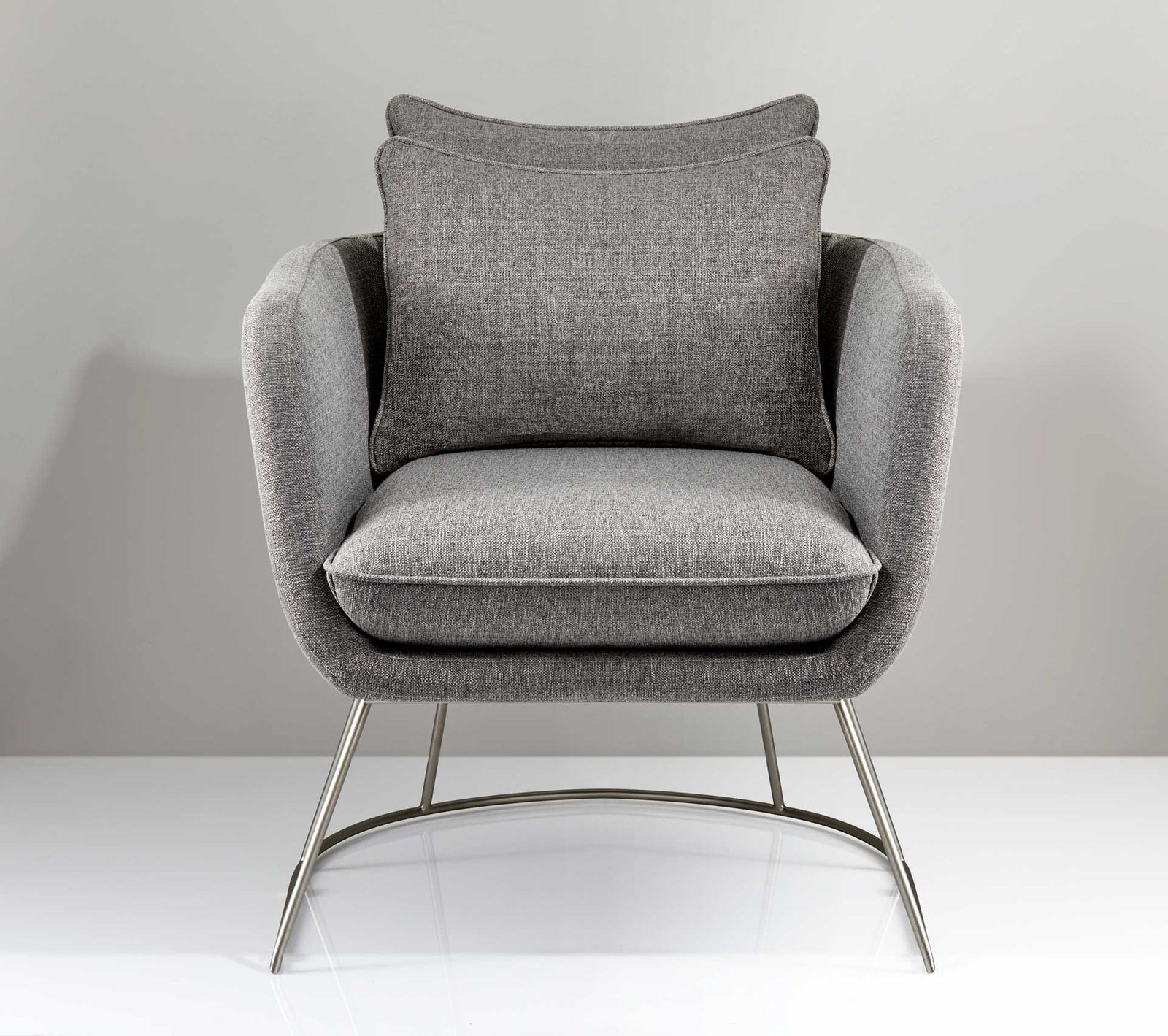 Steven Fabric Chair Light Gray