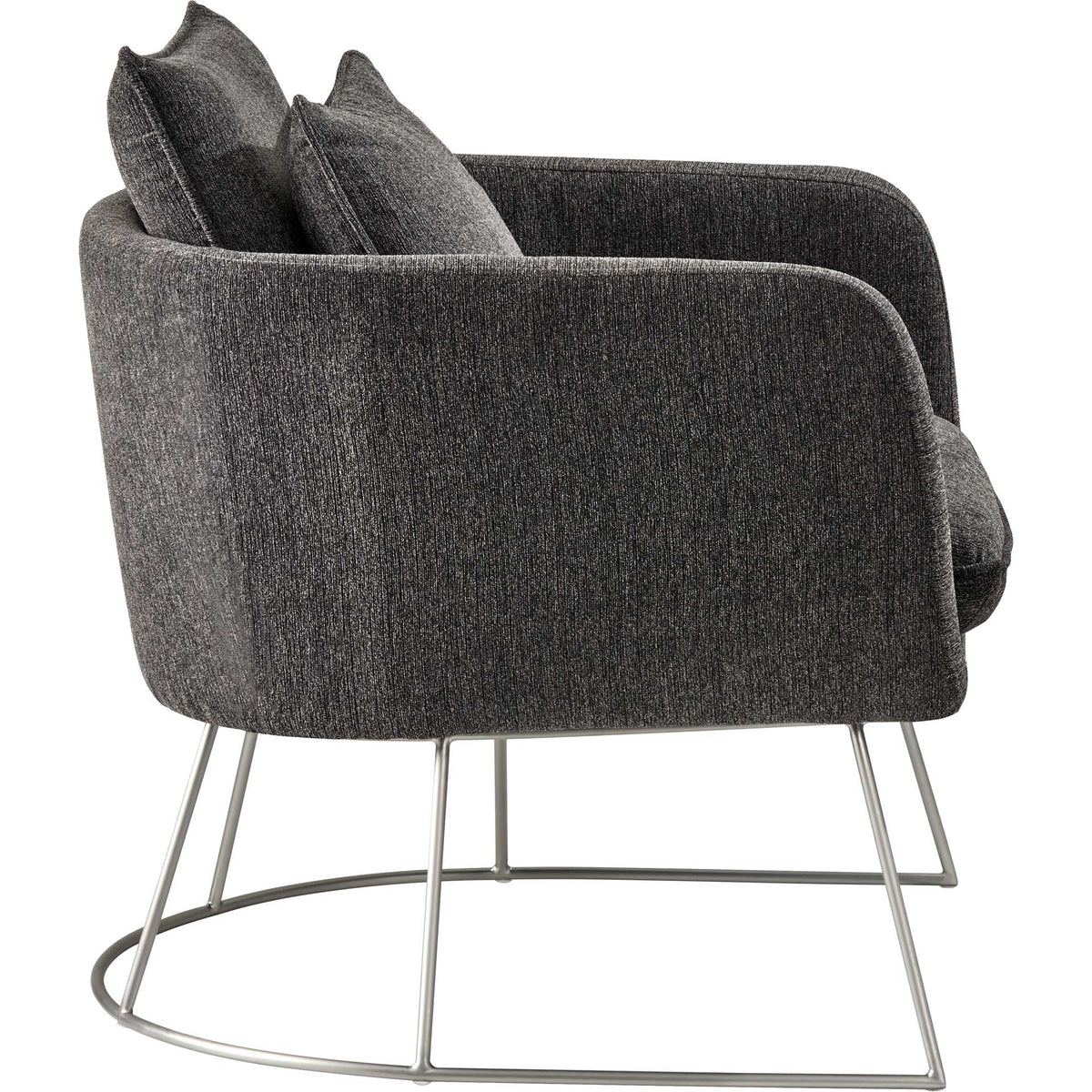 Steven Fabric Chair Dark Gray