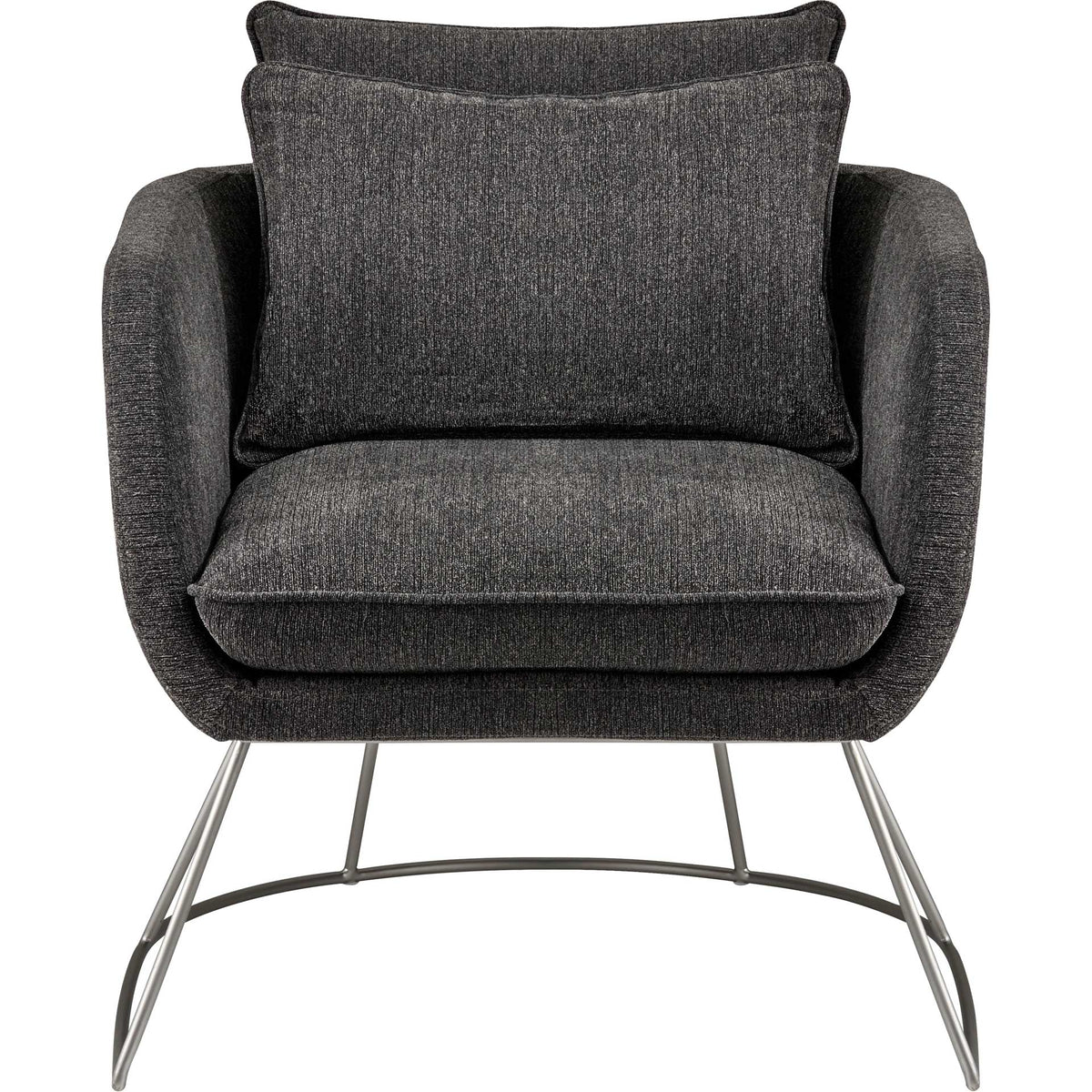 Steven Fabric Chair Dark Gray