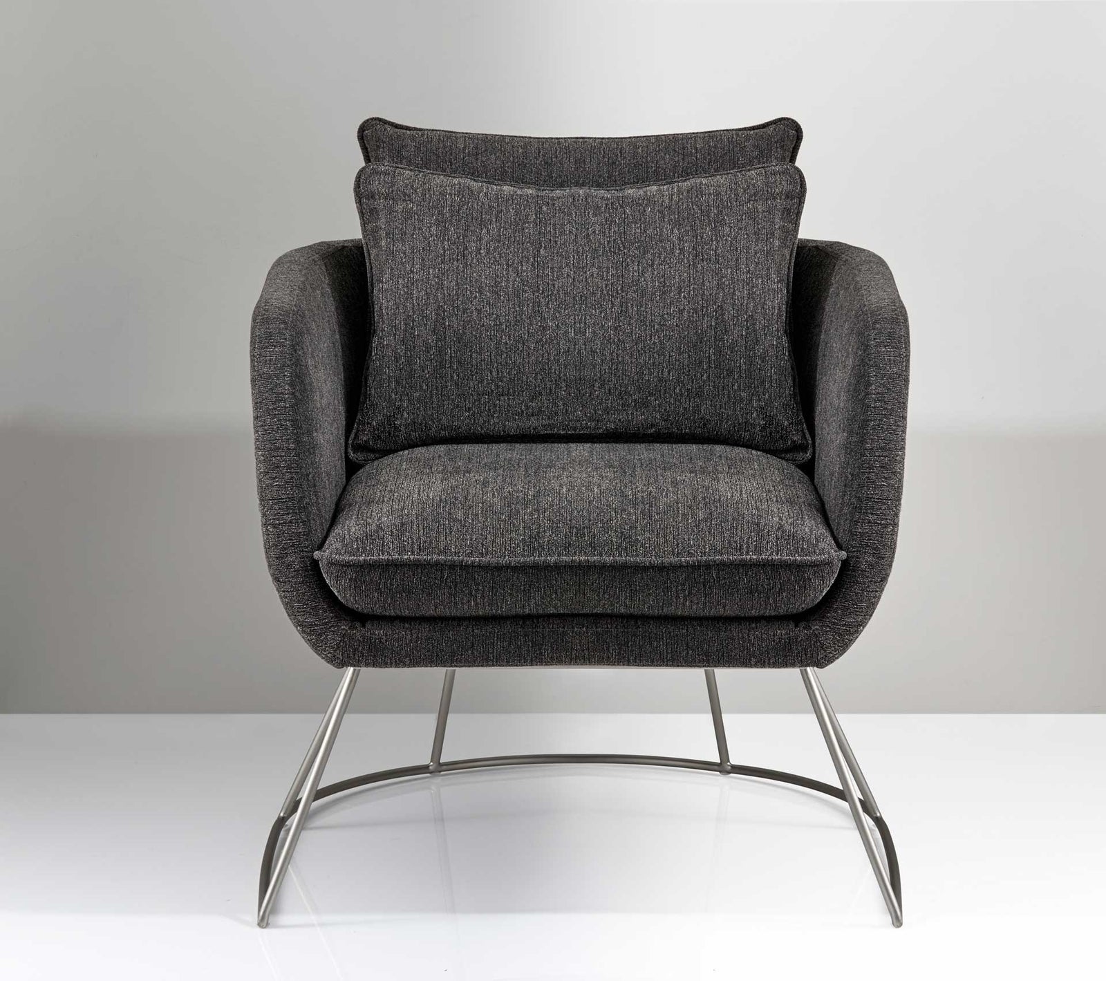 Steven Fabric Chair Dark Gray