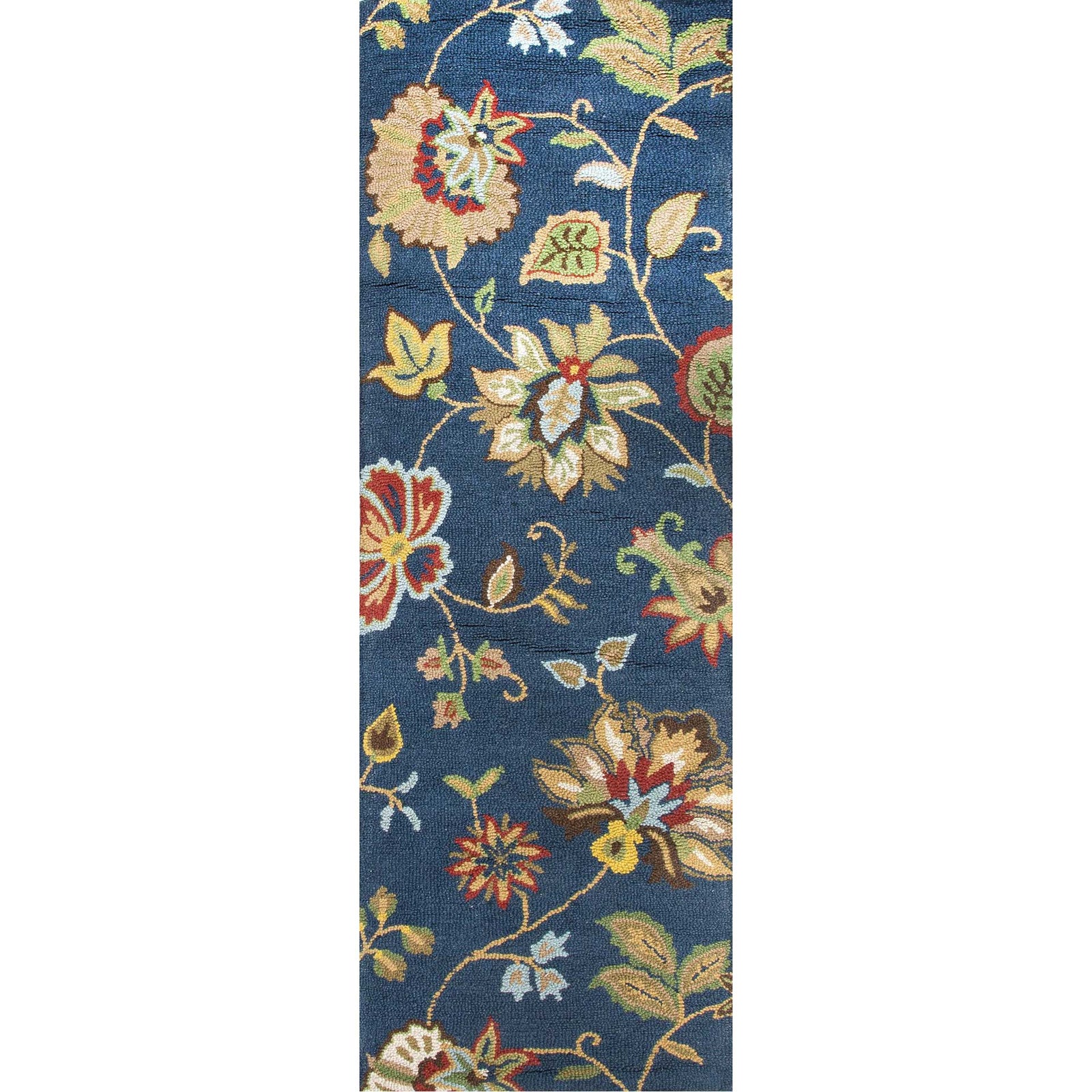 Hacienda Feria Medium Navy Runner Rug