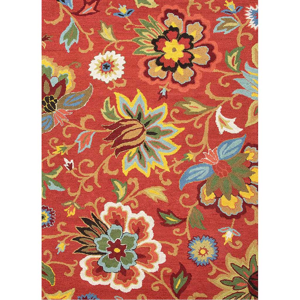 Hacienda Zamora Velvet Red Area Rug