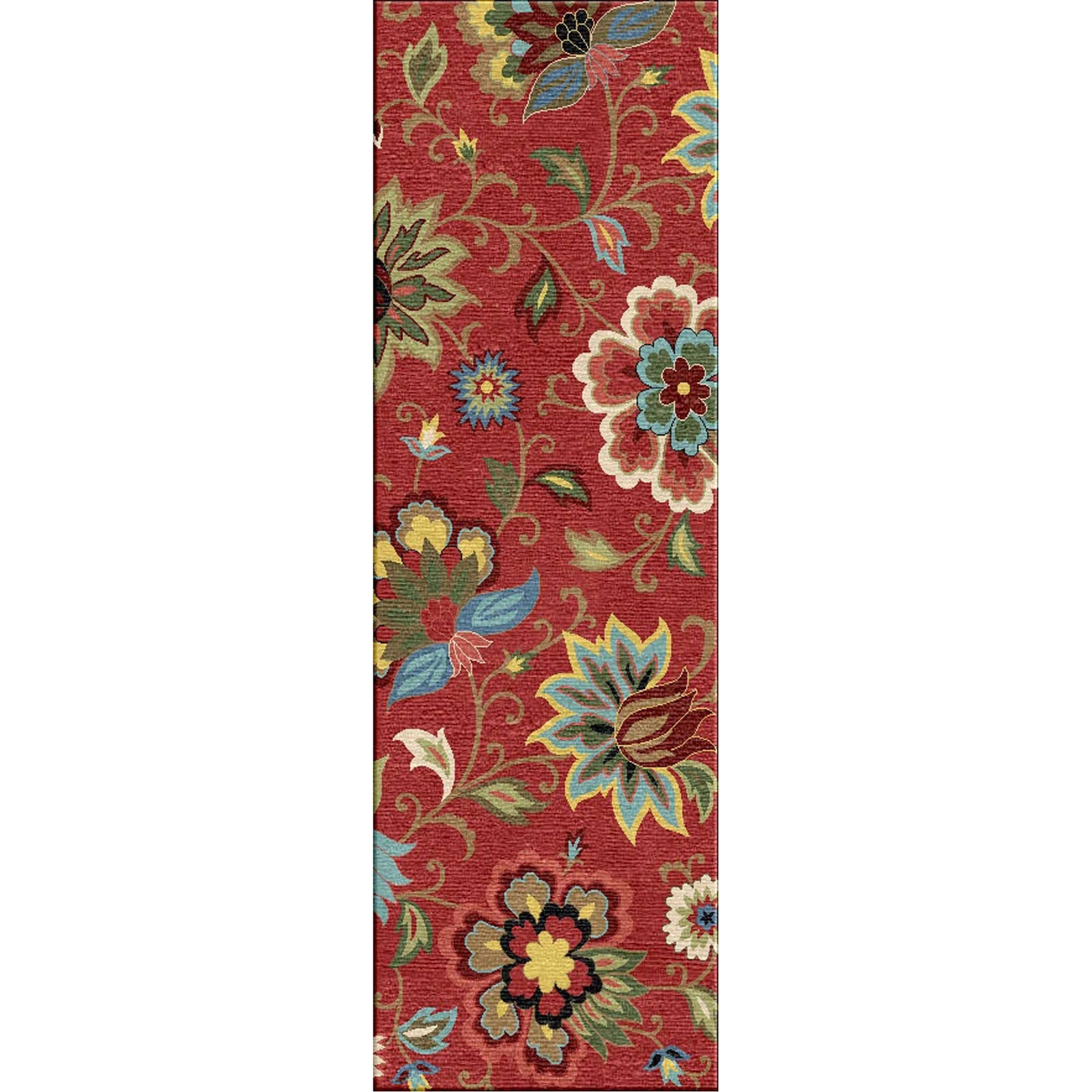 Hacienda Zamora Velvet Red Runner Rug