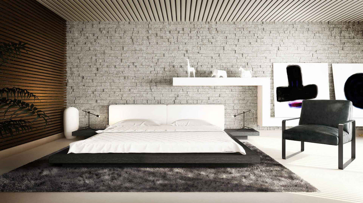Worth Bed White/Gray Oak