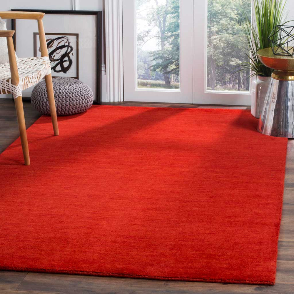 Himalaya Solid Red Area Rug - Froy.com