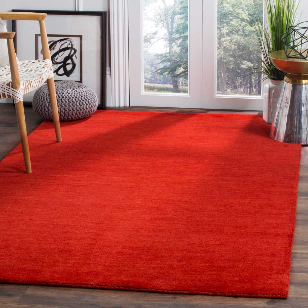 Colorful Red Area Rug Himalaya Solid Red Area Rug - Froy.com