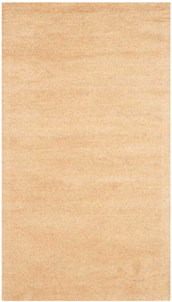 Narrow beige accent rug with soft tonal movement and an understated design