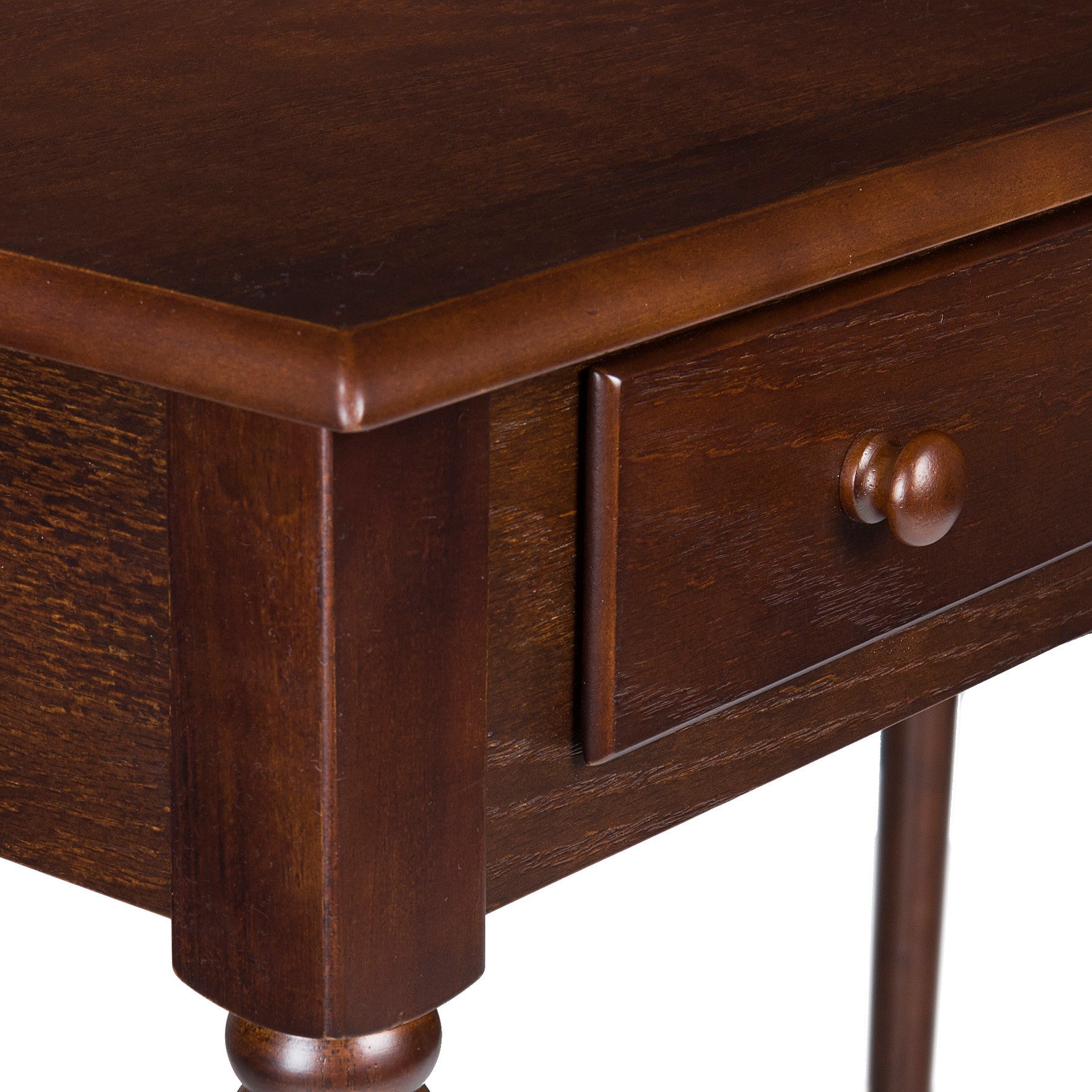 Writers 2-Drawer Desk Espresso