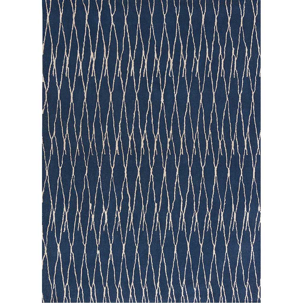 Hollis Beau Blue/White Area Rug