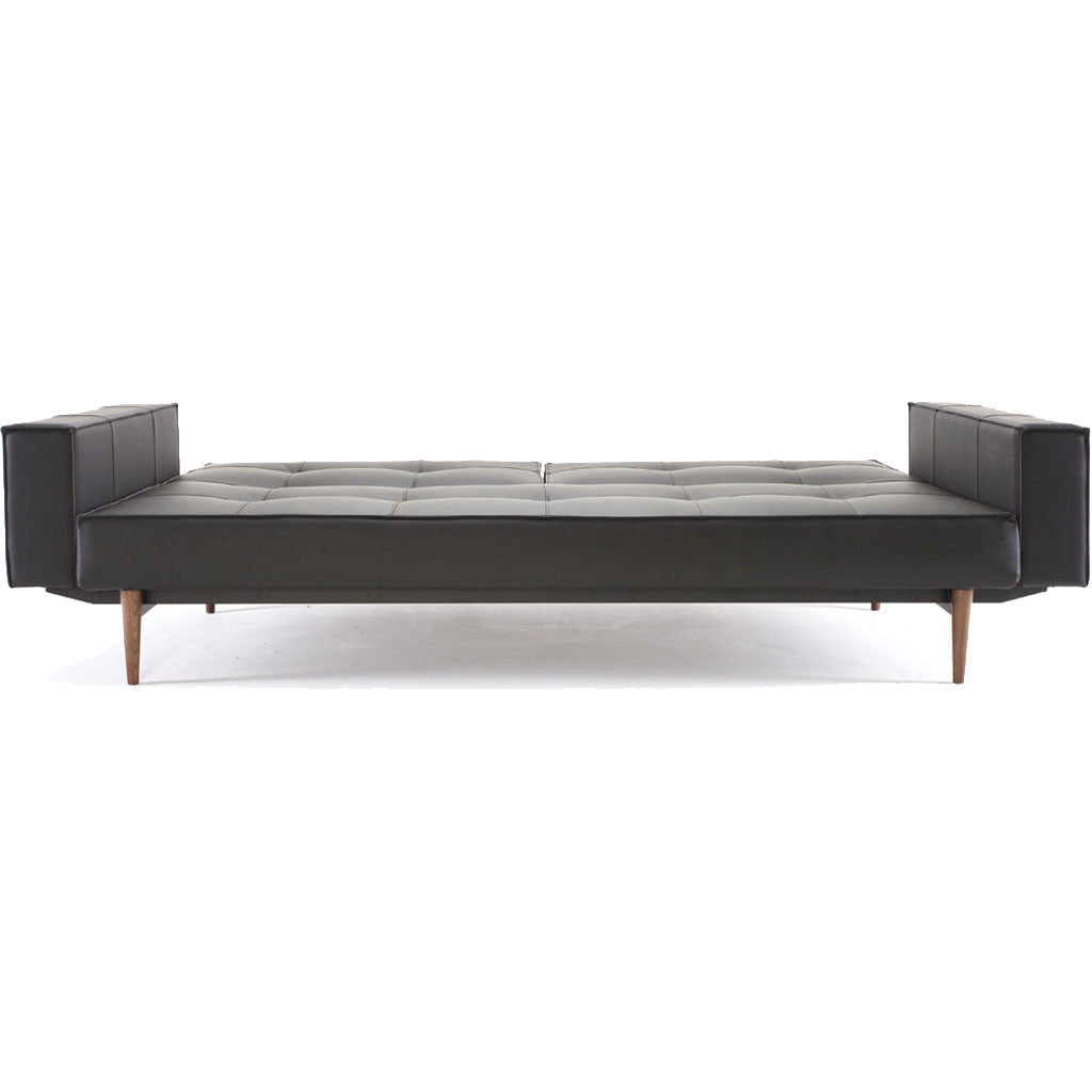 Stockholm Arm Sofa Black Leather