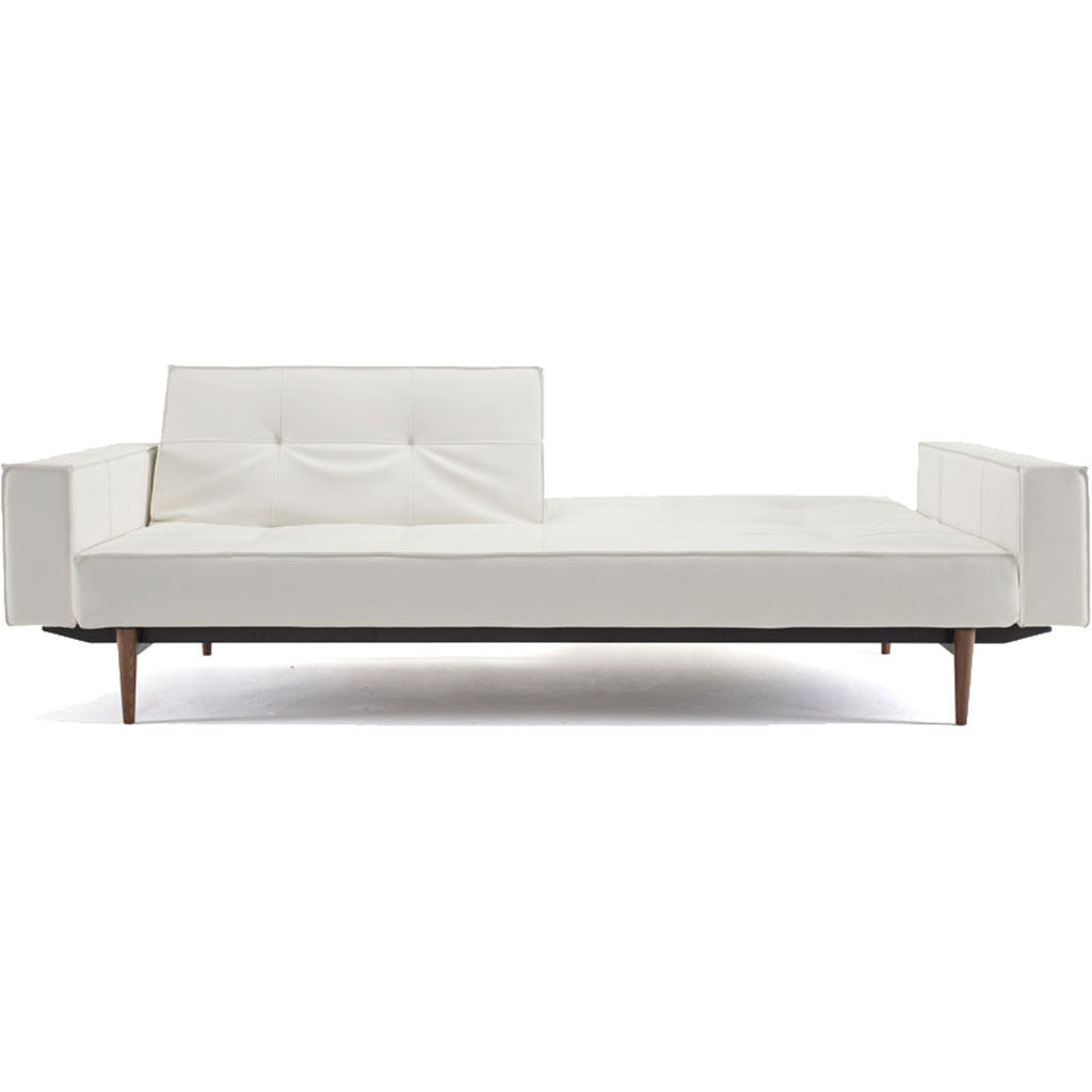 Stockholm Arm Sofa White Leather