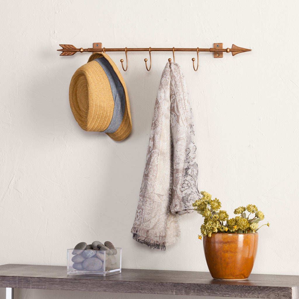 Wall Mount Arrow w/ Hooks
