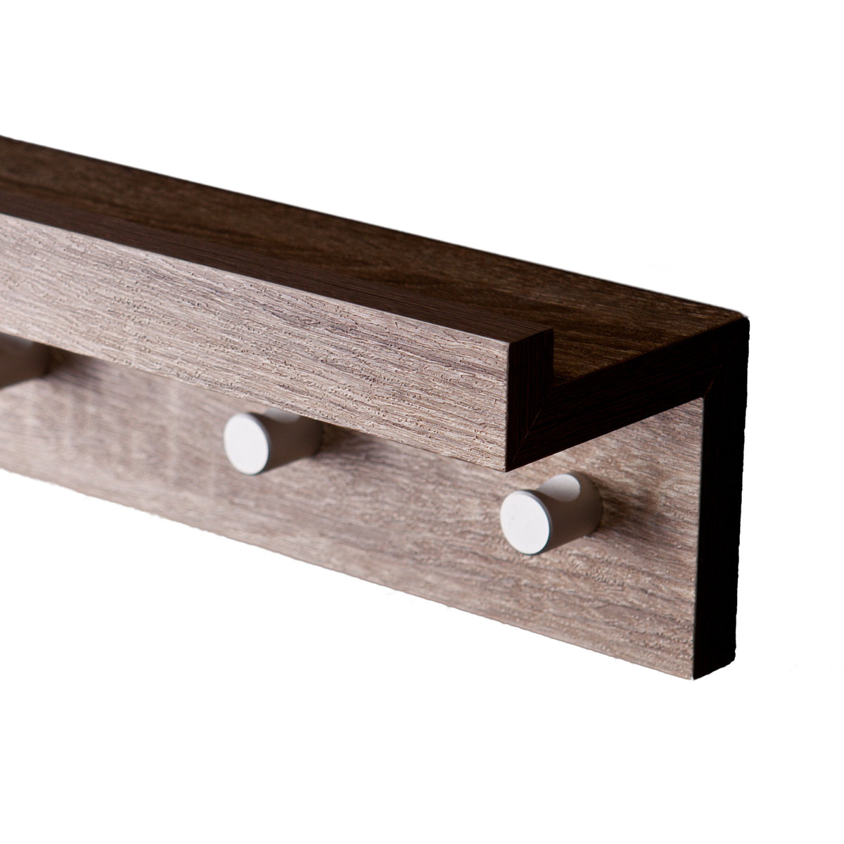 Ace Hanger Wall Shelf Dark Oak