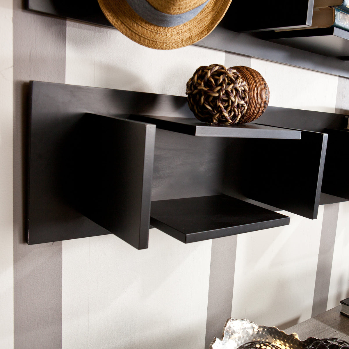 Hangz Shelf Black (Set of 2)