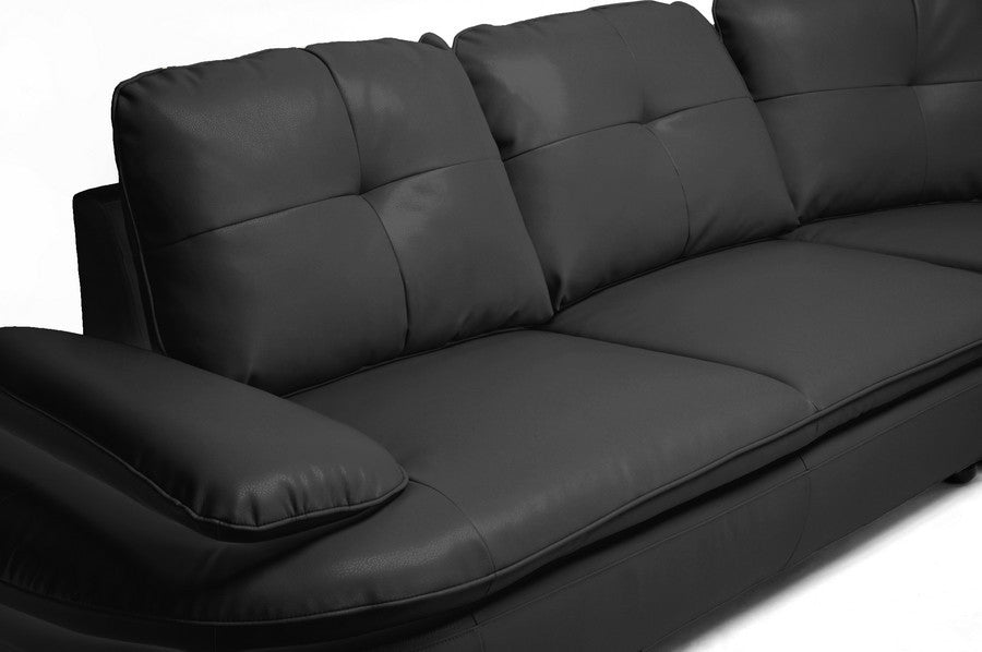 Bari Sectional Sofa Black
