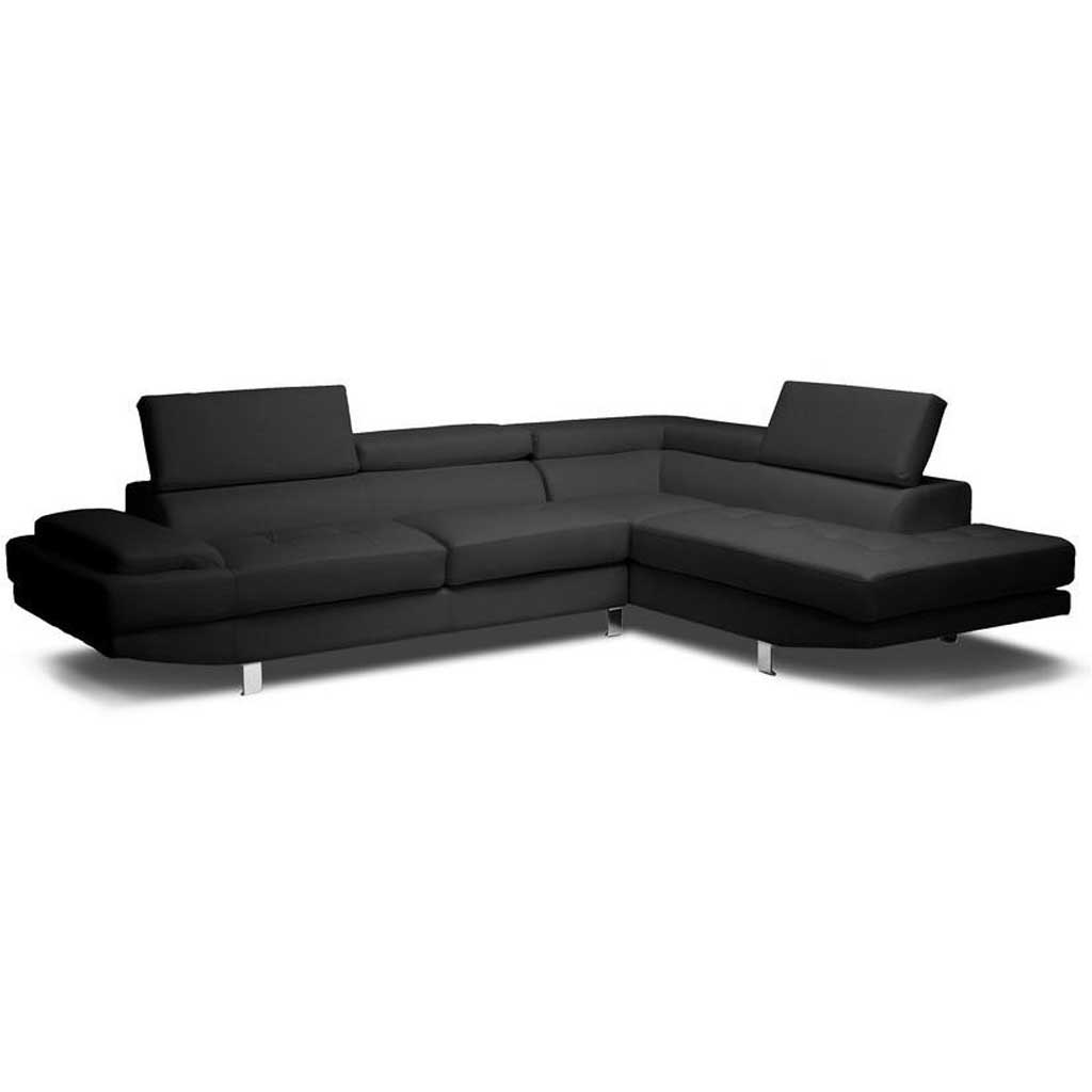 Padua Sectional Sofa Black