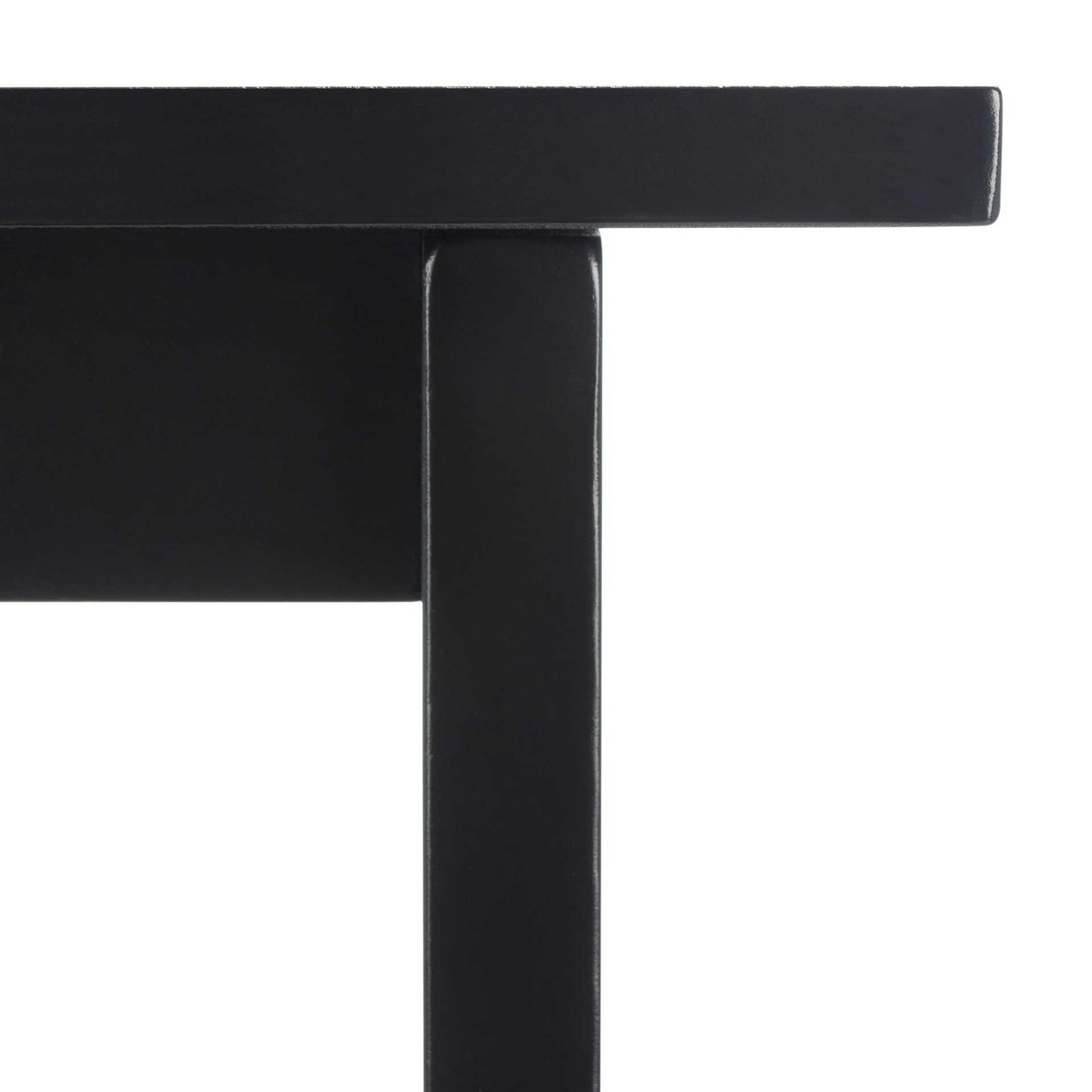 Bentlee 2 Shelf Kitchen Cart Black