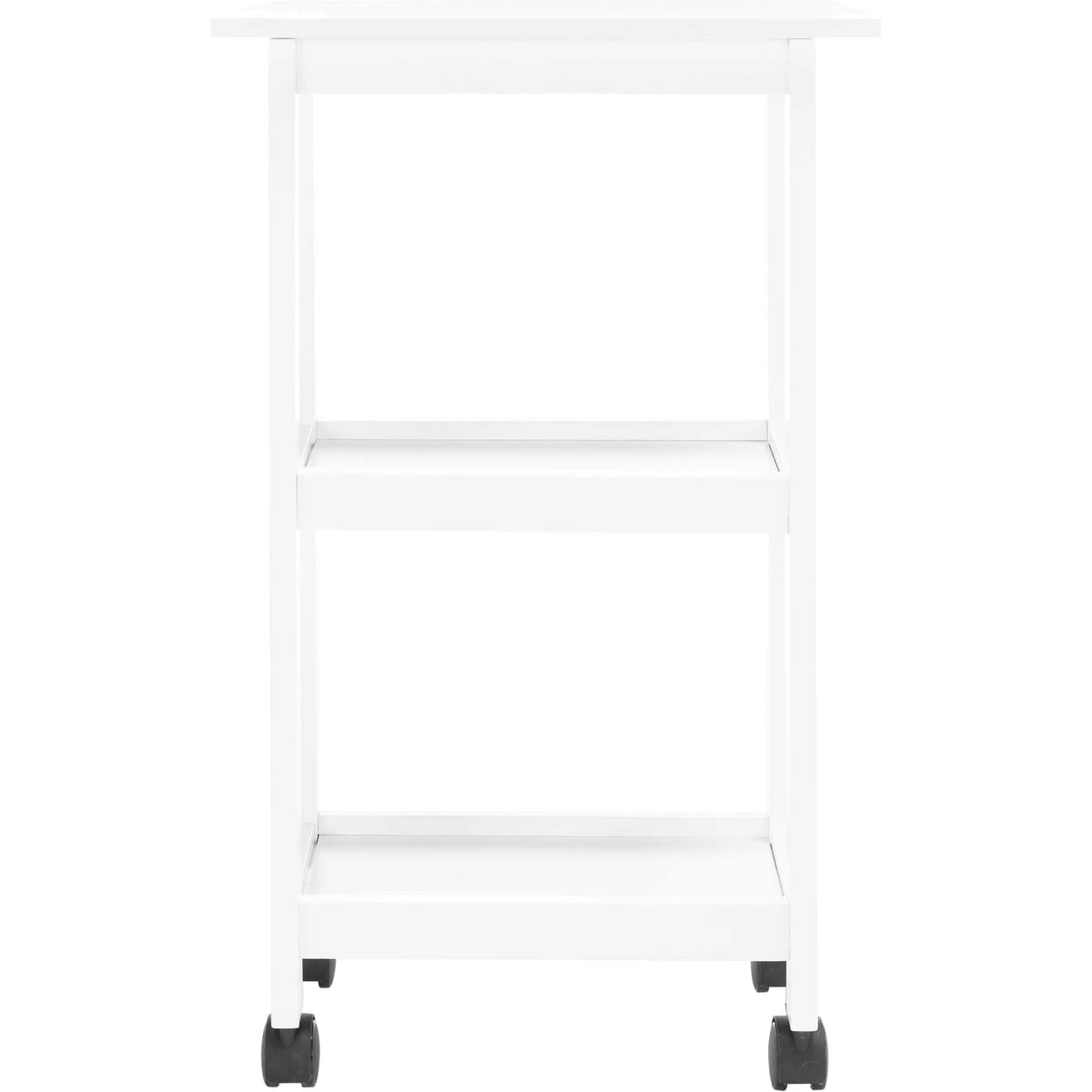 Bentlee 2 Shelf Kitchen Cart White