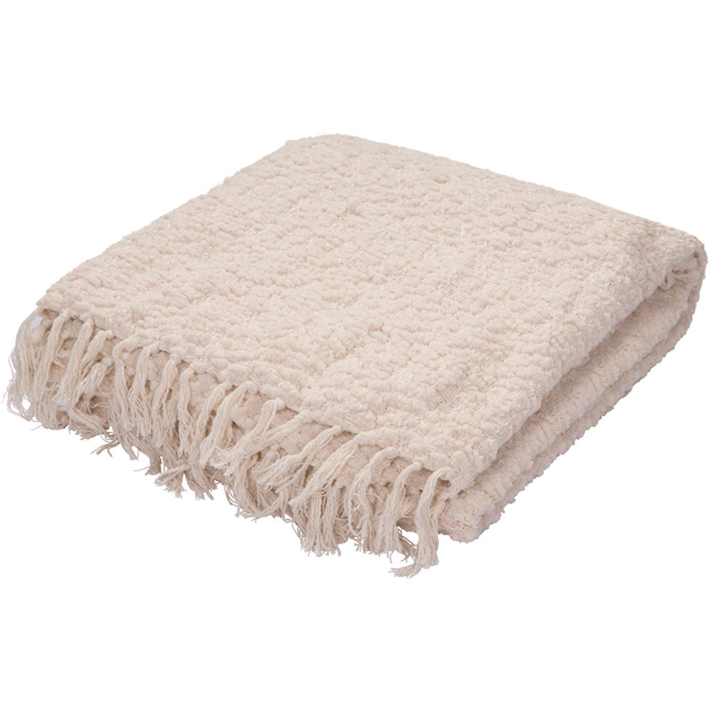 Kinley Kin-01 Ivory/White Throw