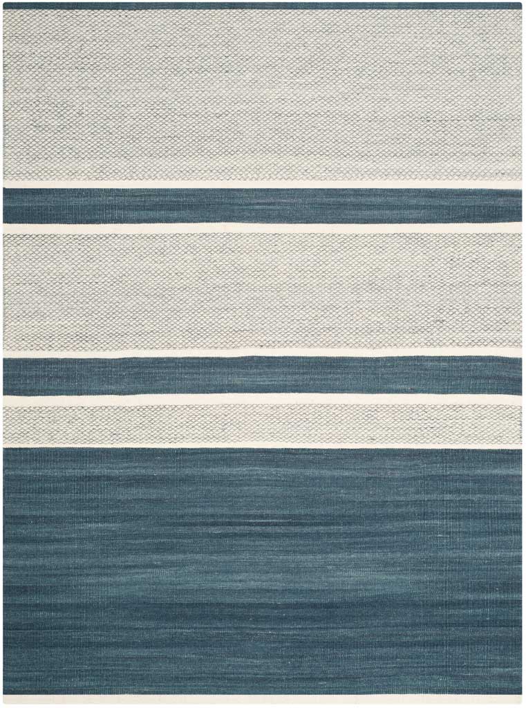 Kilim Blue/Ivory Area Rug - Froy.com