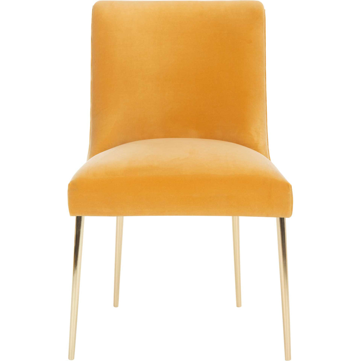 Nova Velvet Dining Chair Mustard