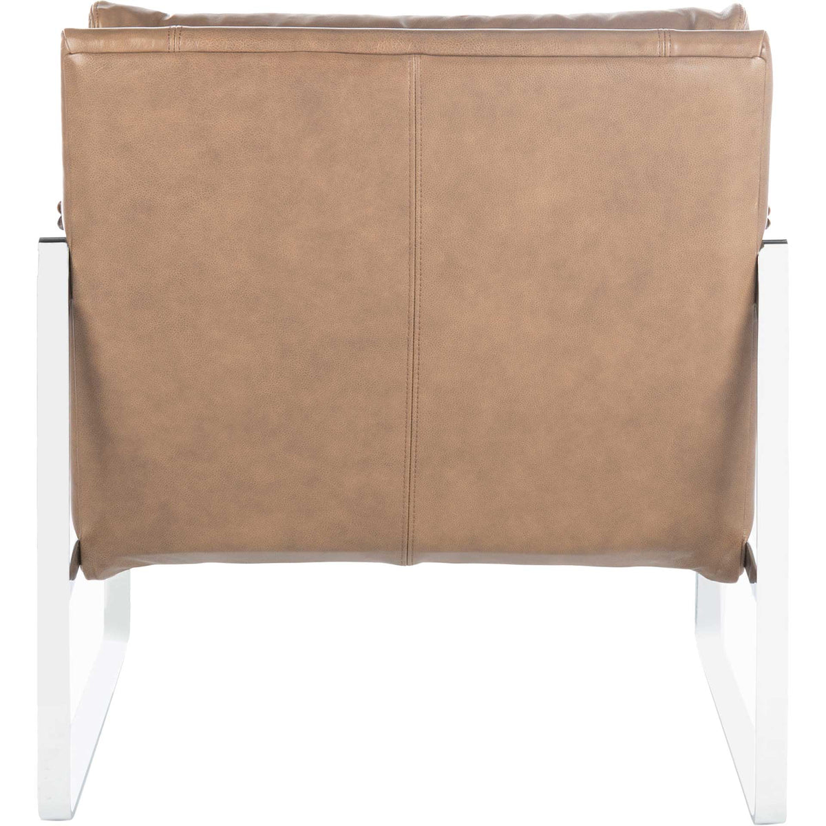 Estrella Metal Accent Chair Dark Brown/Silver