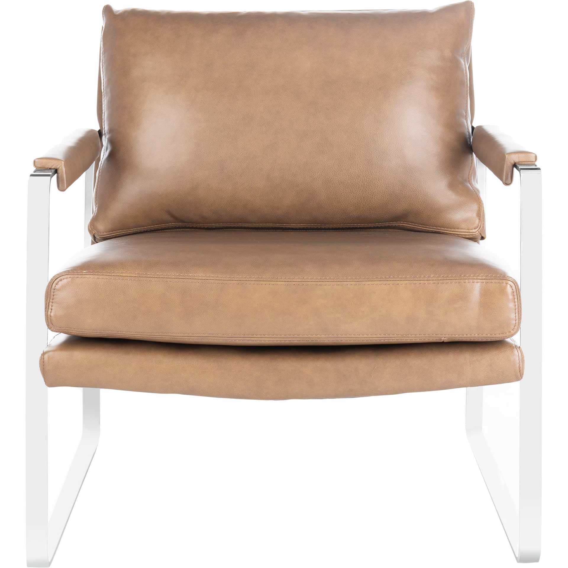 Estrella Metal Accent Chair Dark Brown/Silver