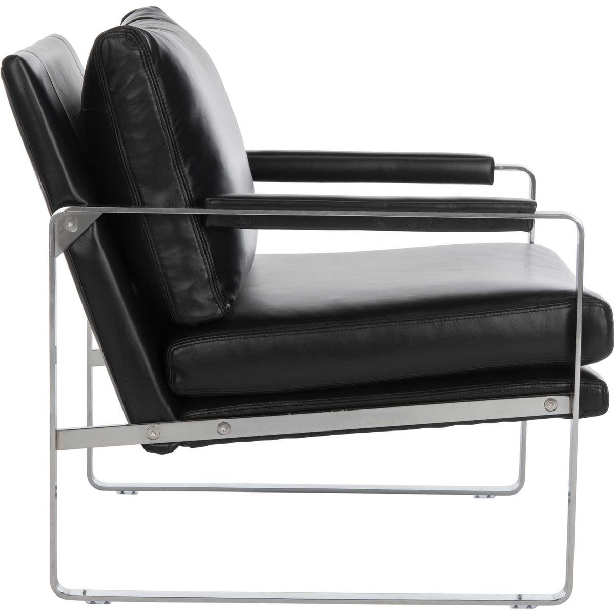 Estrella Metal Accent Chair Black/Silver