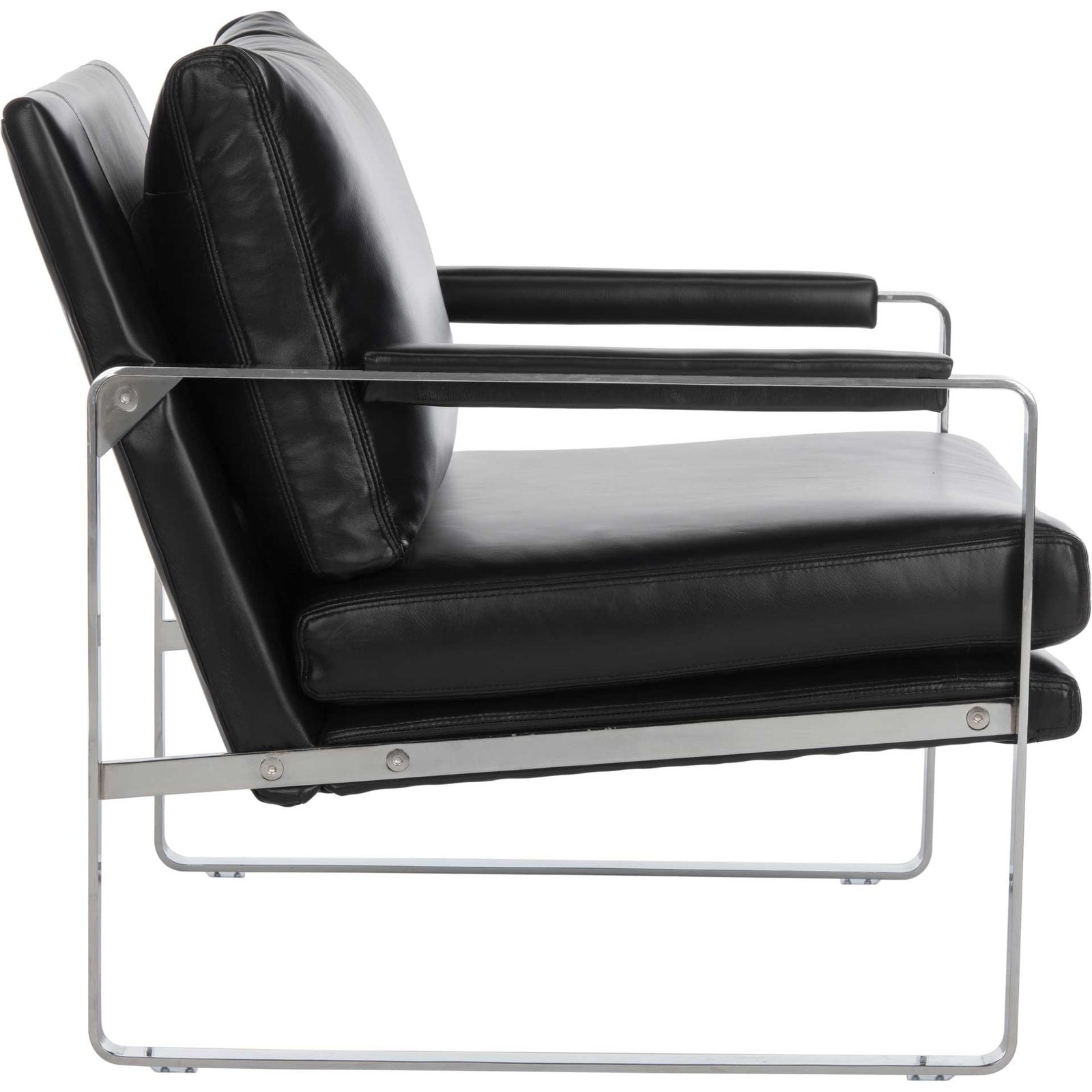 Estrella Metal Accent Chair Black/Silver