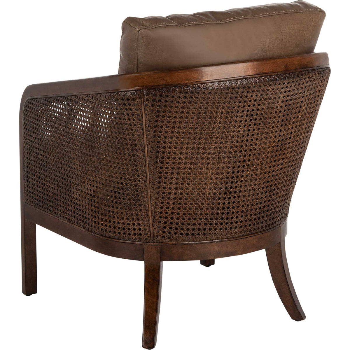 Caroline Barrel Back Chair Dark Brown