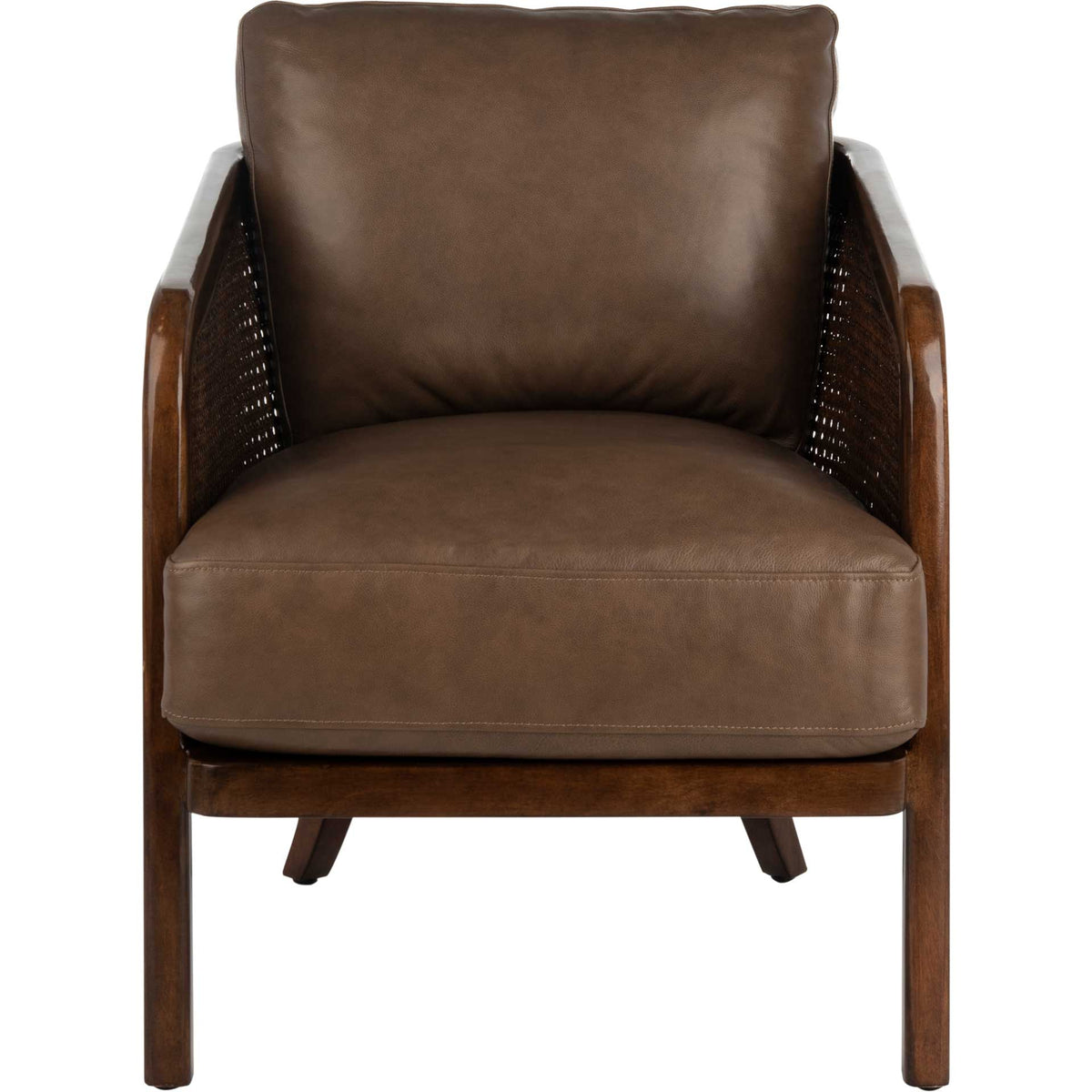 Caroline Barrel Back Chair Dark Brown