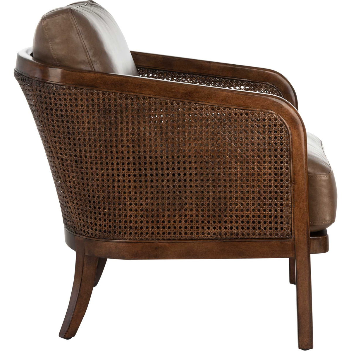Caroline Barrel Back Chair Dark Brown