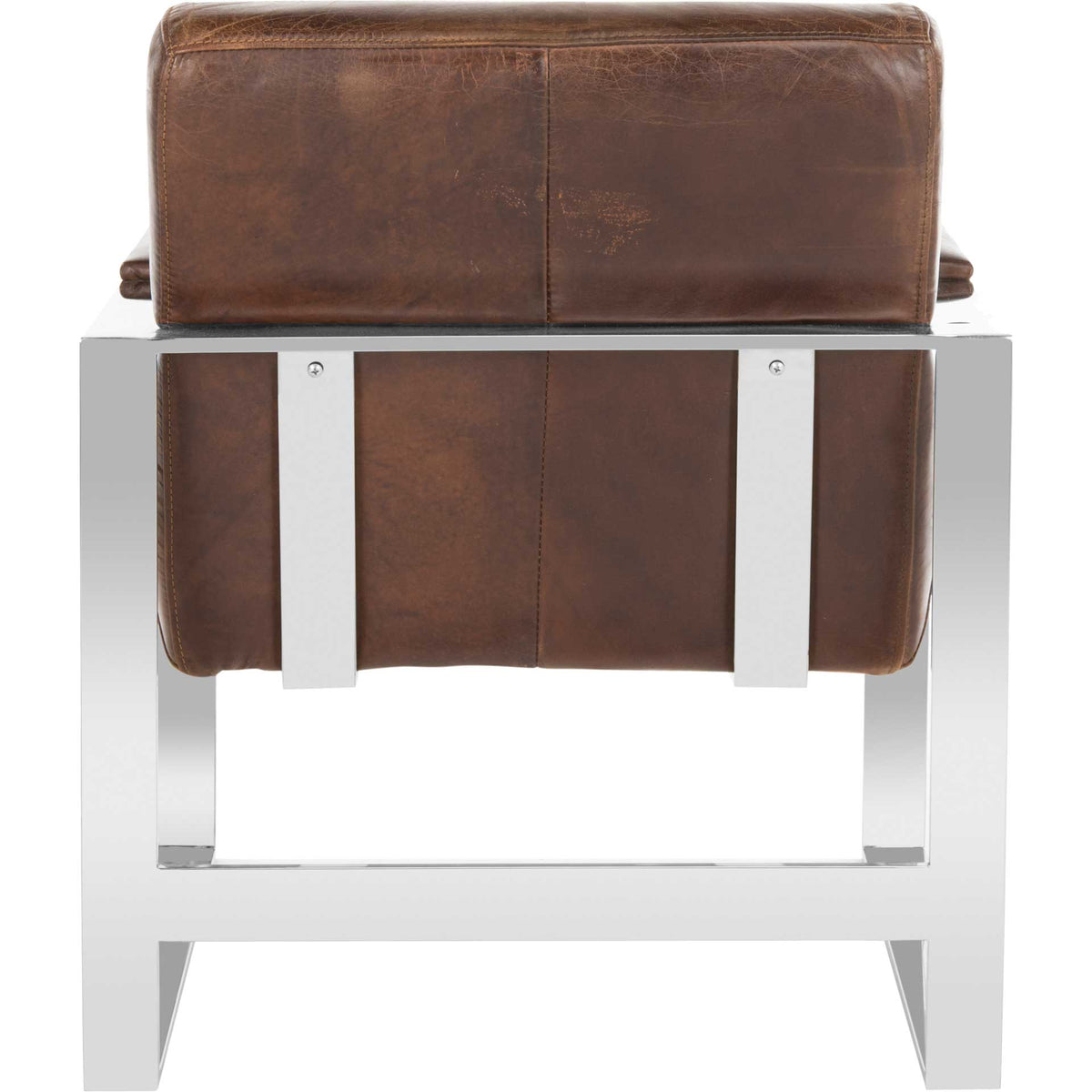 Parlon Occassional Leather Chair Vintage Cigar Brown