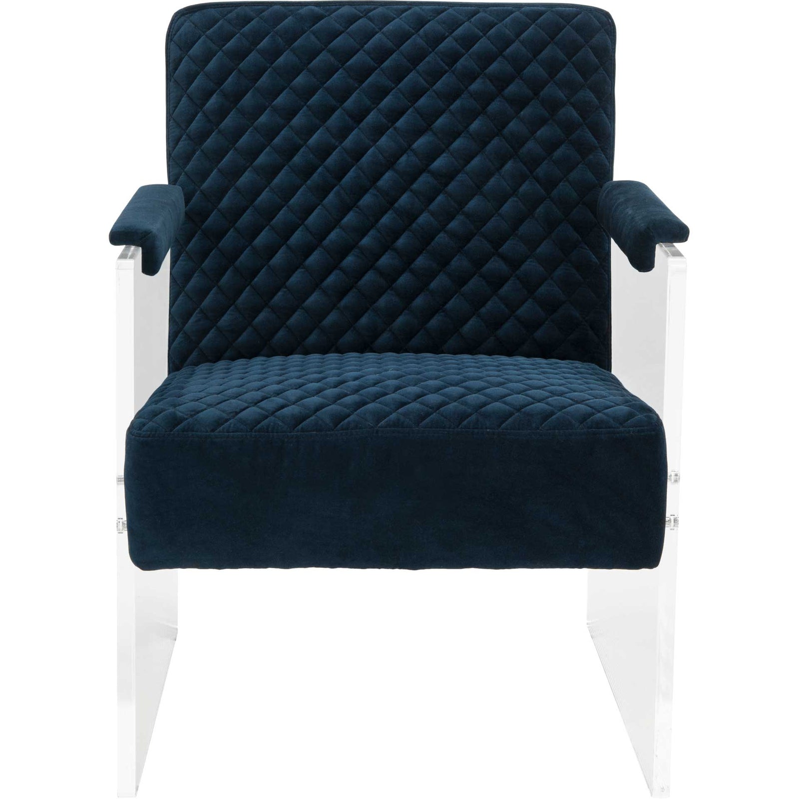Maggie Acrylic Arm Chair Navy Blue