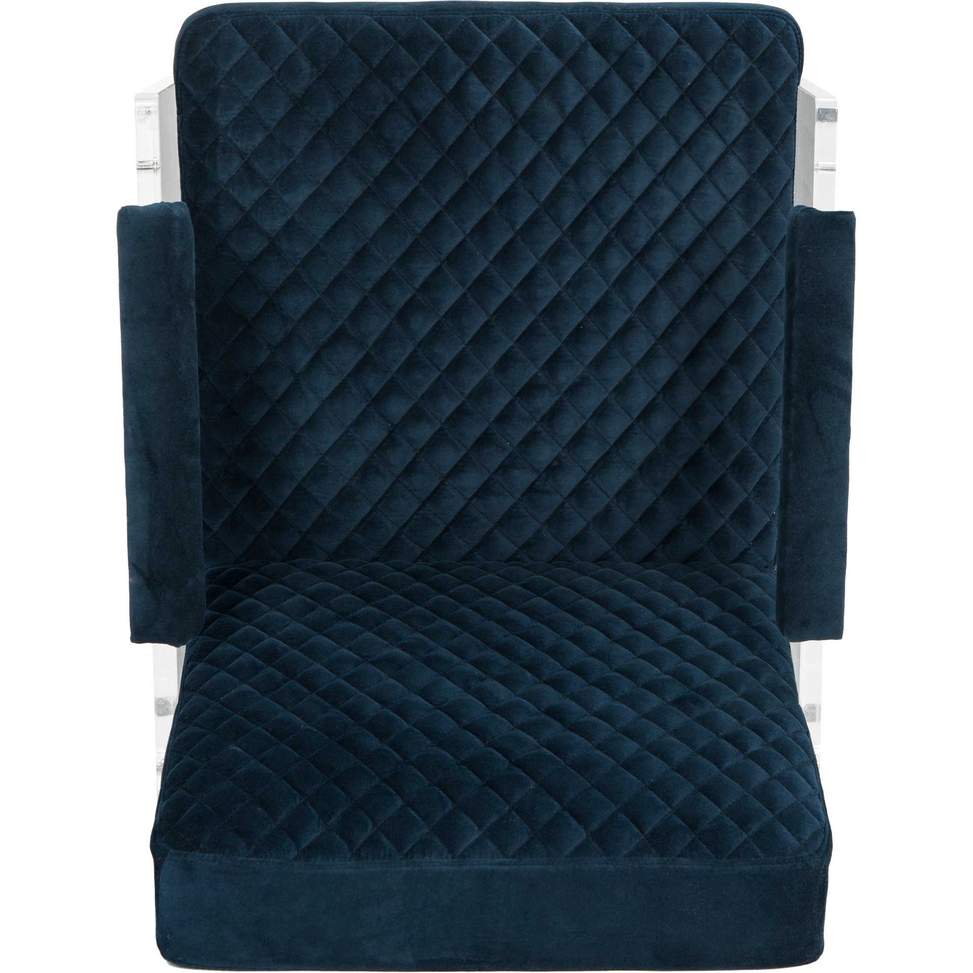Maggie Acrylic Arm Chair Navy Blue