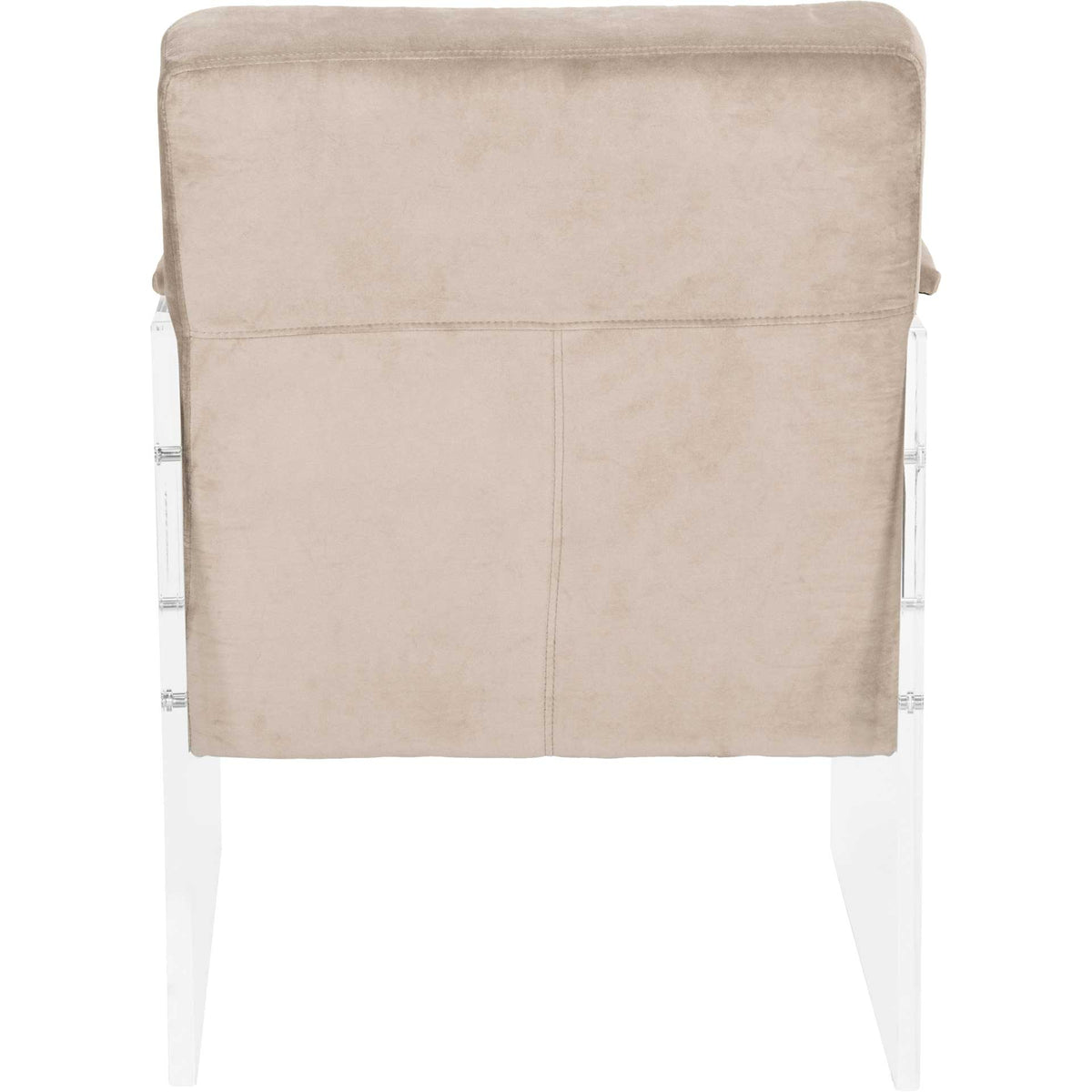 Maggie Acrylic Arm Chair Taupe