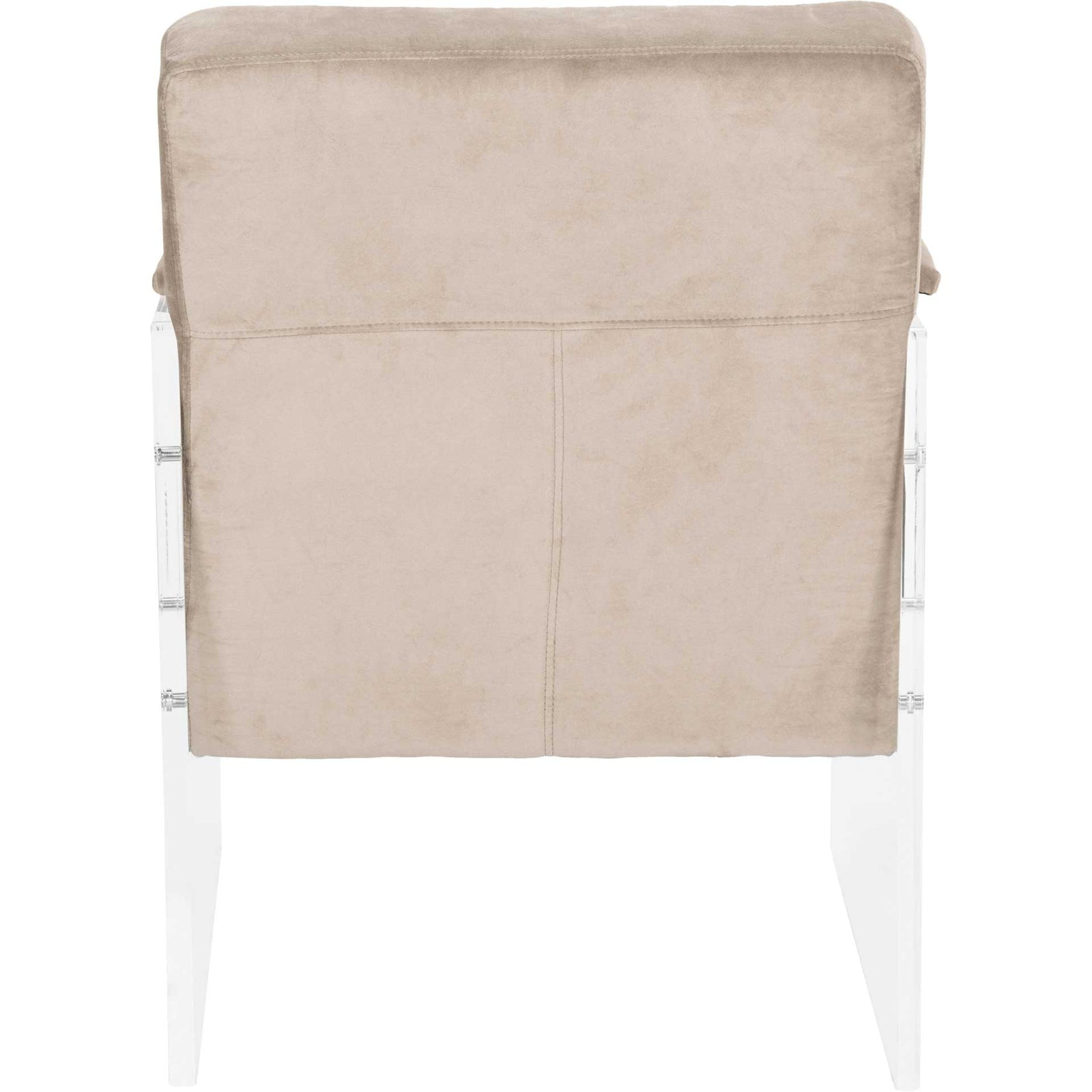 Maggie Acrylic Arm Chair Taupe