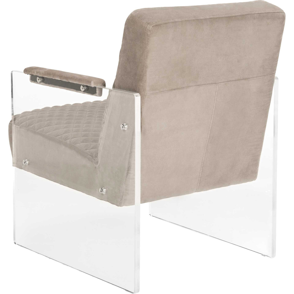 Maggie Acrylic Arm Chair Taupe