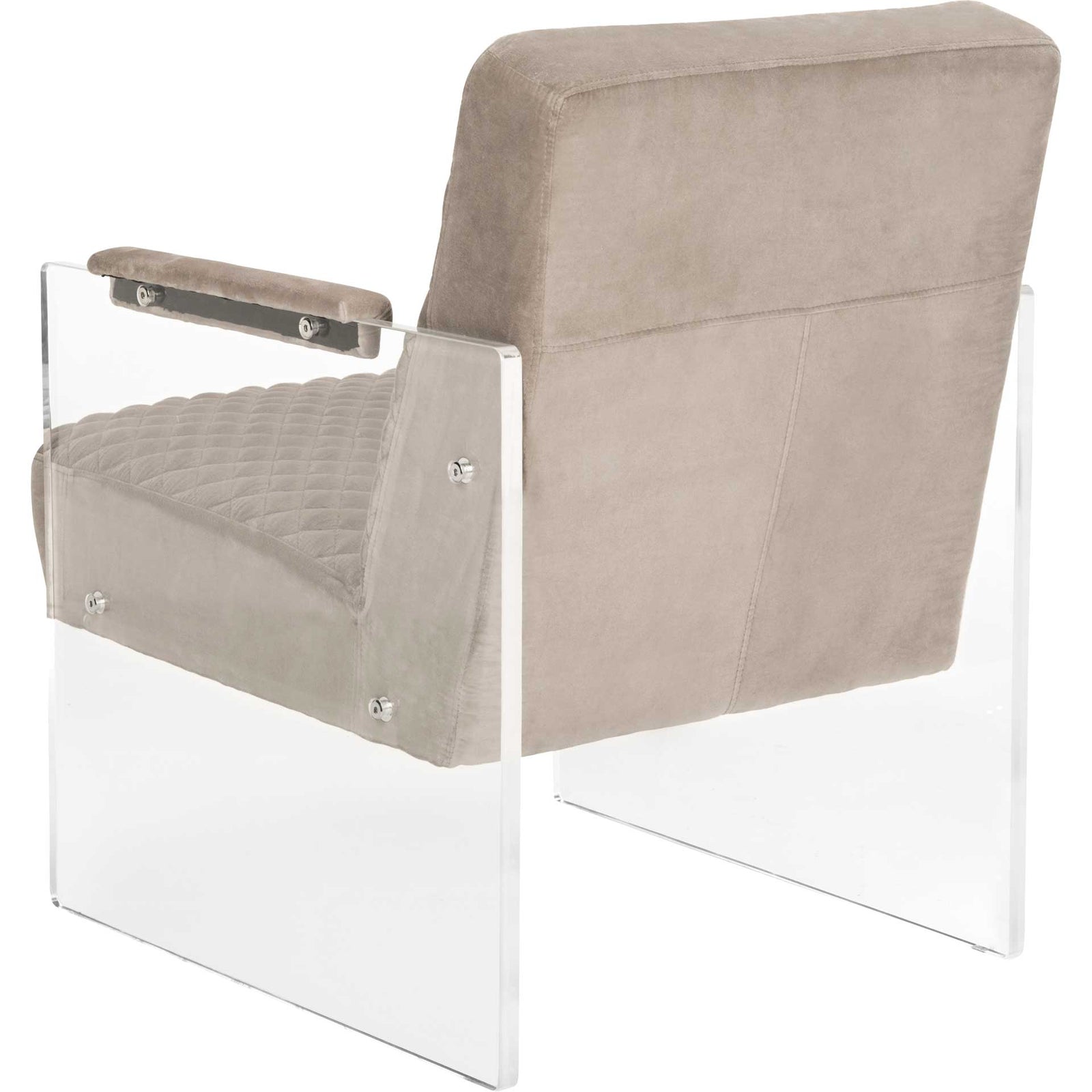 Maggie Acrylic Arm Chair Taupe
