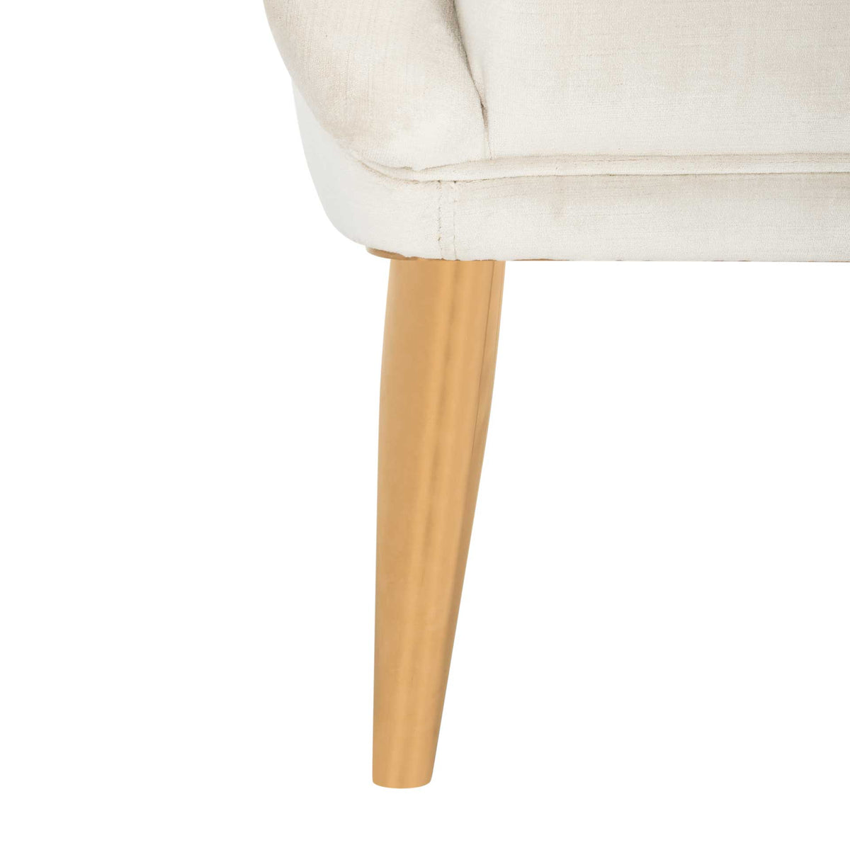 Holland Velvet Club Chair Gold/Bella White