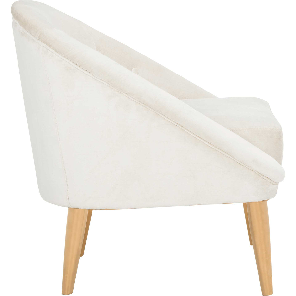 Holland Velvet Club Chair Gold/Bella White