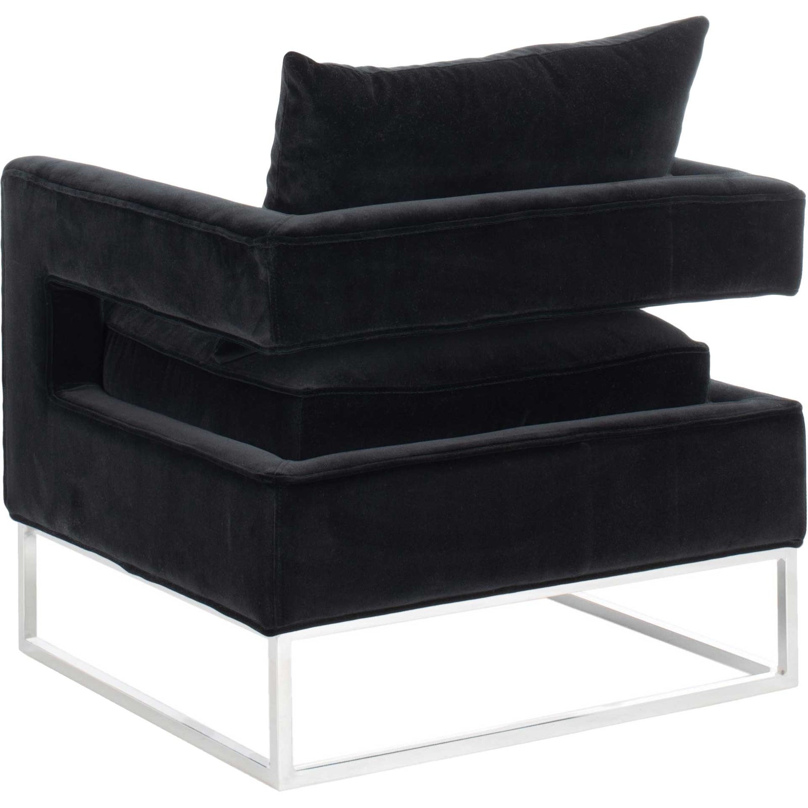 Olea Velvet Club Chair Black