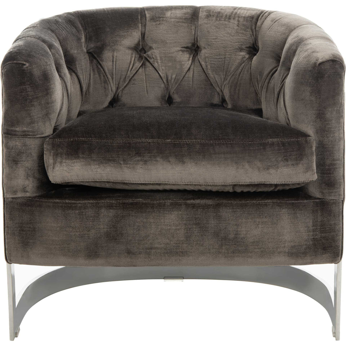 Zelah Velvet Chair Bella Shale Gray