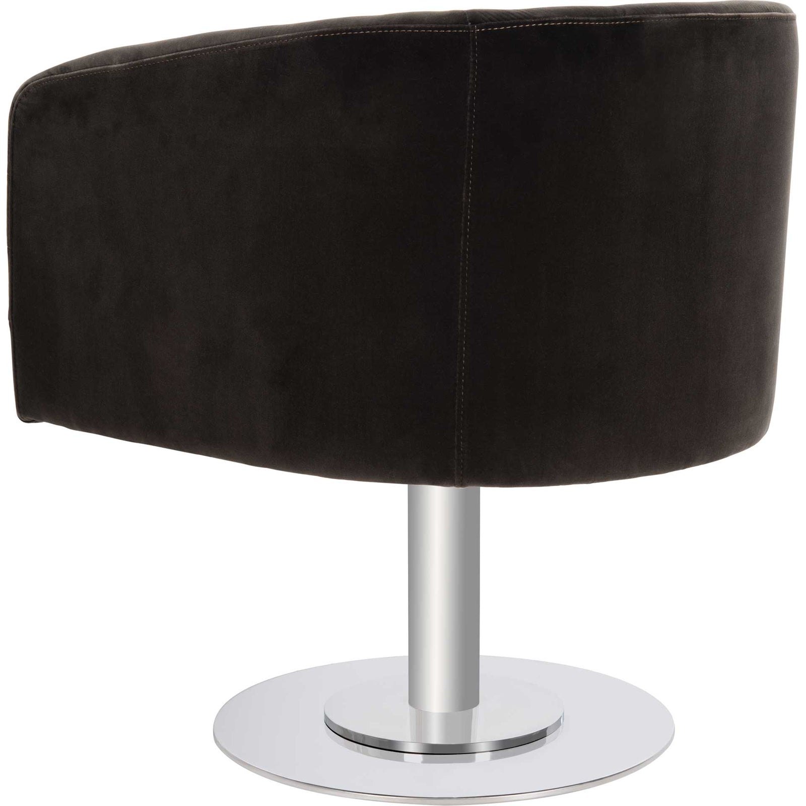 Mavra Velvet Swivel Tub Chair Giotto Shale